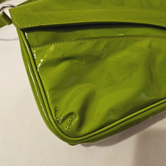Furla - Patent Leather Shoulder Bag in Green - *Please Read* - Picture 5 of 11